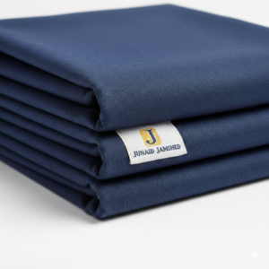 j. wash & wear premium unstitched fabric – classic navy blue